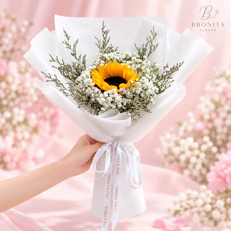 sunflower ช่อดอกทานตะวัน ปทุมธานี นนทบุรี ดอกไม้สด น่ารักจากร้าน BBonita Flower